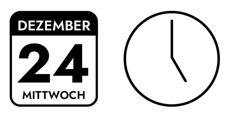 Offene Weihnachtsfeier: 24. Dezember